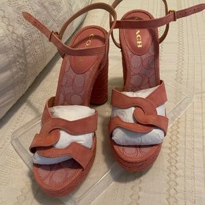 Coach espadrille heels